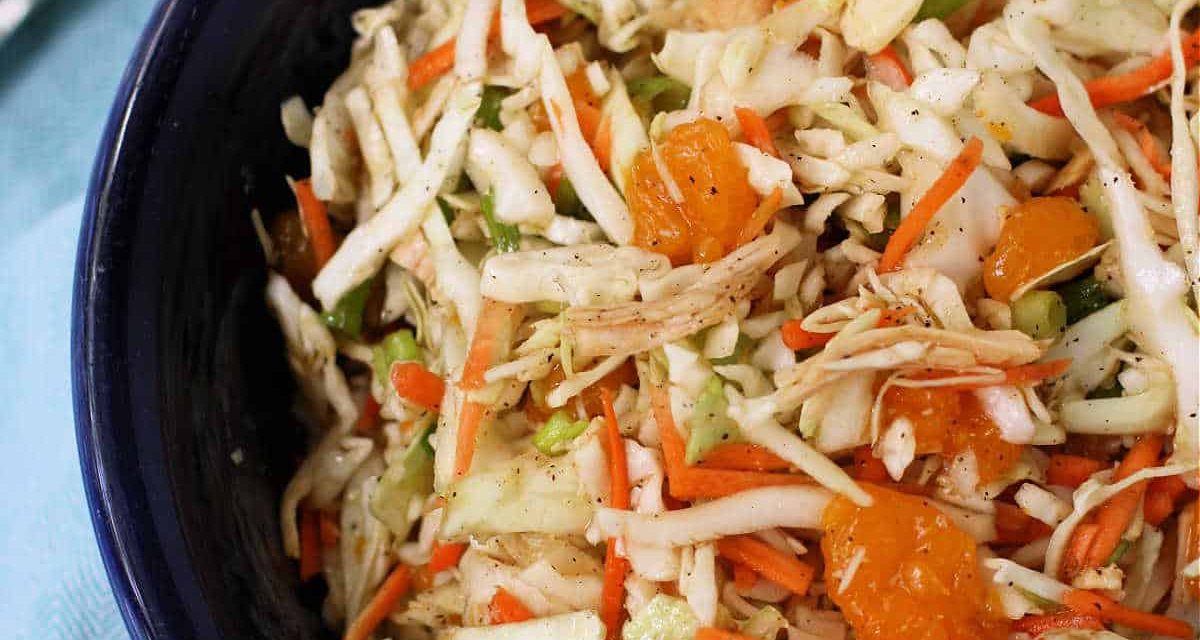 Chicken Cole Slaw Asian Style recipe