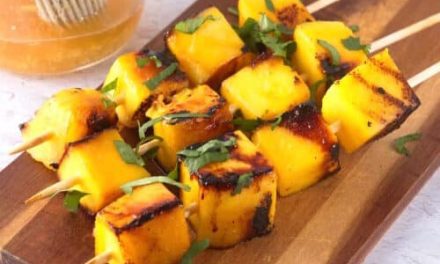 Pineapple and Mango Kebabs recipe