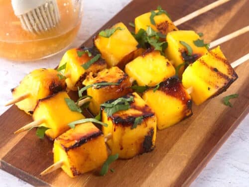 Pineapple and Mango Kebabs recipe
