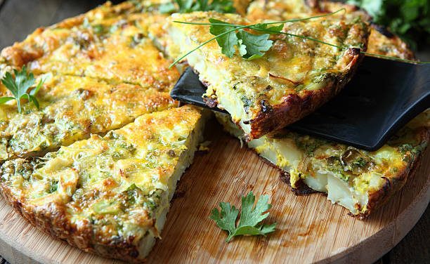 Canadian Bacon Emmentaler Mushroom Frittata recipe