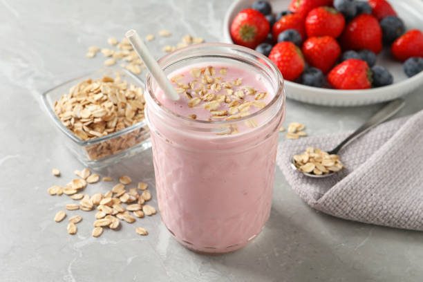 Oatmeal Strawberry Smoothie