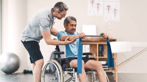 spinal cord injury, SCI, paralysis, tetraplegia, paraplegia, neurorehabilitation, spinal trauma, spinal cord research, neuroplasticity, stem cell therapy, exoskeleton therapy, functional electrical stimulation, autonomic dysreflexia, neurogenic bladder, neurogenic bowel, pressure ulcers prevention, wheelchair mobility, assistive technology, occupational therapy, physical therapy, gait training, locomotor training, ASIA impairment scale, incomplete SCI, complete SCI, spinal fusion, decompression surgery, acute spinal injury care, spinal shock, neuropathic pain, spasticity management, bowel program, bladder catheterization, respiratory complications, ventilator weaning, rehabilitation medicine, adaptive sports, peer support, caregiver education, community reintegration, accessibility, return to work, sexuality after SCI, mental health after SCI, depression and SCI, pain management, fall prevention, pressure mapping, skin integrity, quality of life