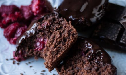 Dark Chocolate Raspberry Muffins