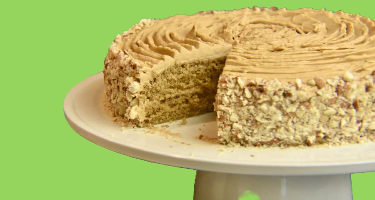 Buttercream Coffee Soaked Holiday Cake Recipe