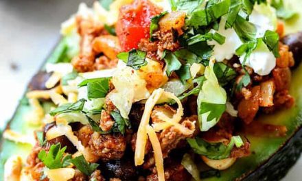 Ground Beef Stuffed Avocado recipe